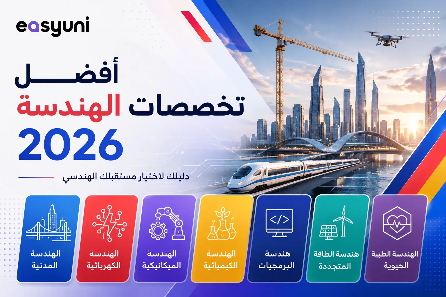أفضل تخصصات الهندسة المطلوبة عالميًا في 2026