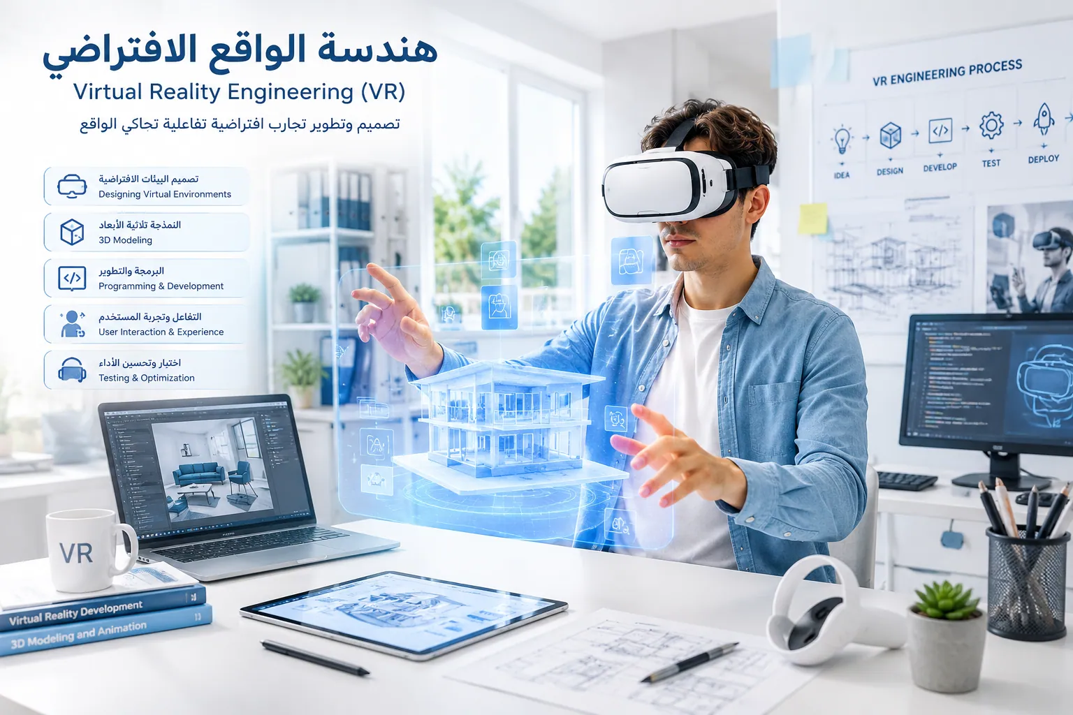 هندسة الواقع الافتراضي من أحدث التخصصات الهندسية المستقبلية