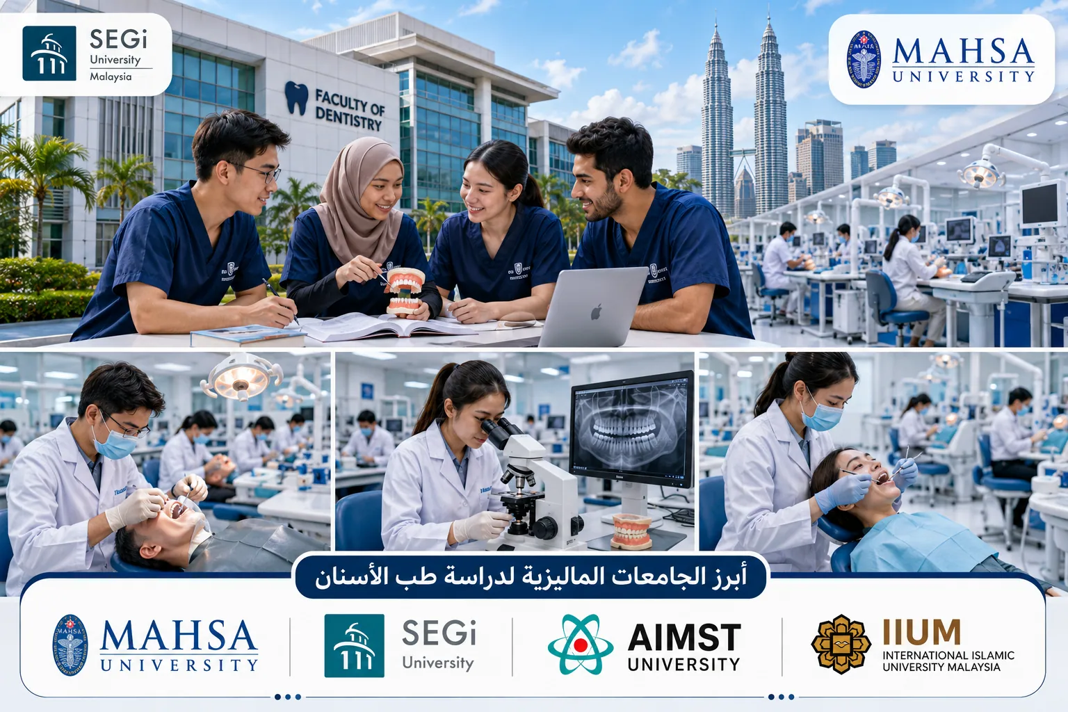 دراسة طب الأسنان في ماليزيا داخل جامعات حديثة ومختبرات تدريب متطورة