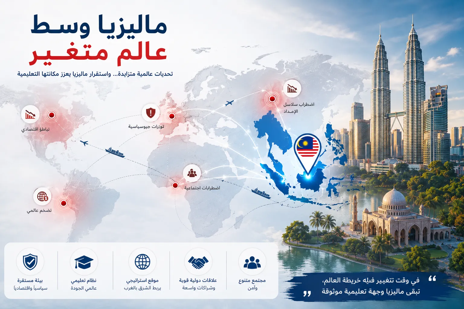 ماليزيا تحافظ على مكانتها التعليمية رغم التحديات والأزمات العالمية