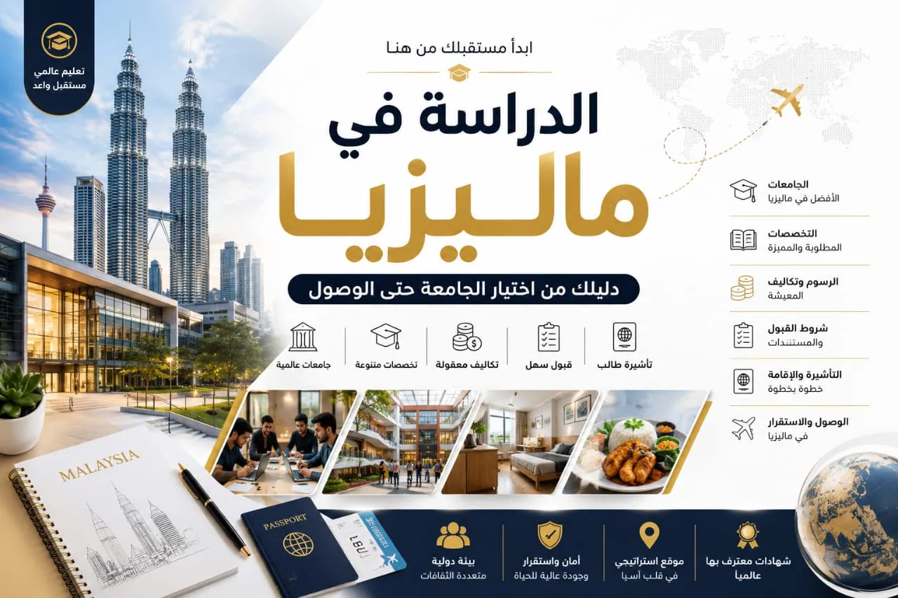 الدراسة في ماليزيا للطلاب العرب ودليل الجامعات والتخصصات والتكاليف وشروط القبول
